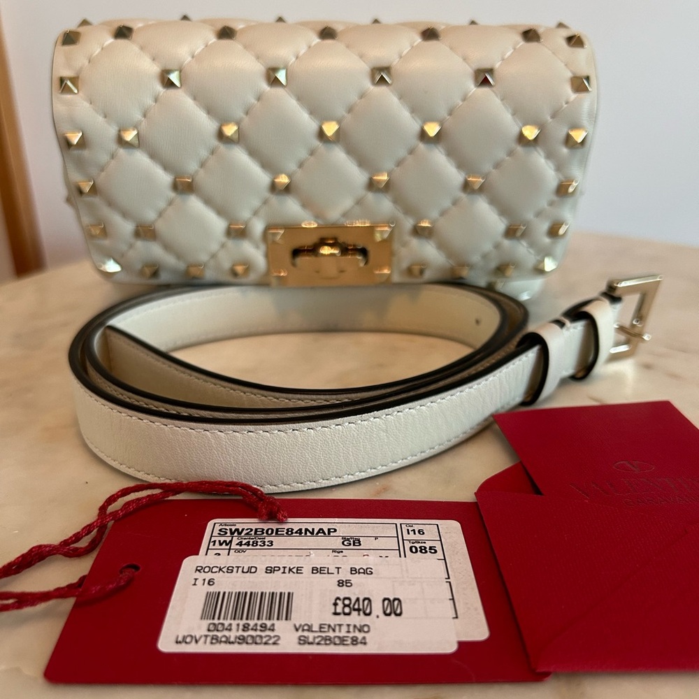 Valentino Rockstud leather convertible belt bag